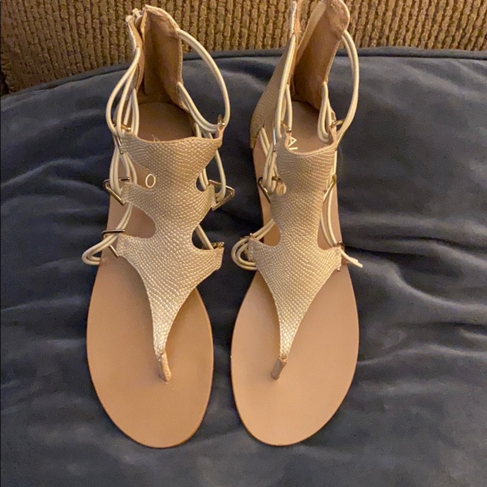 Gold Gladiator Sandals NWOT